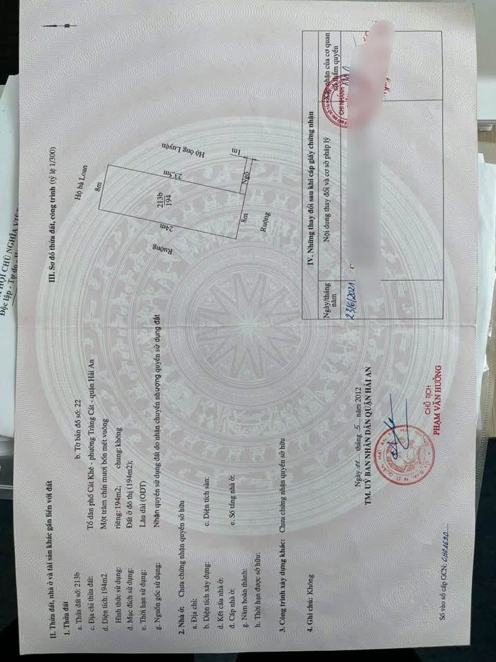 Đất nền Cát Khê - Tràng Cát 194m² chỉ 2,xtr/m - Cơ hội đầu tư tuyệt vời!