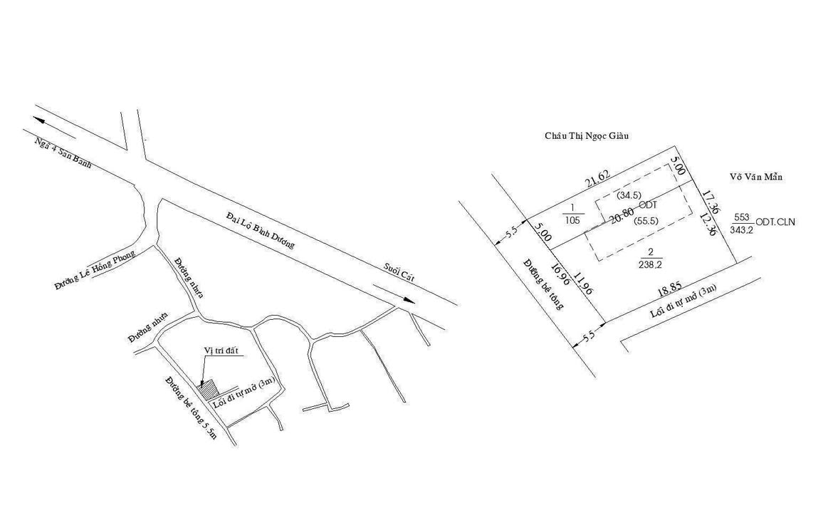 Đất nền Phú Thọ, Thủ Dầu Một 110m² giá 2 tỷ - Cơ hội đầu tư tuyệt vời!