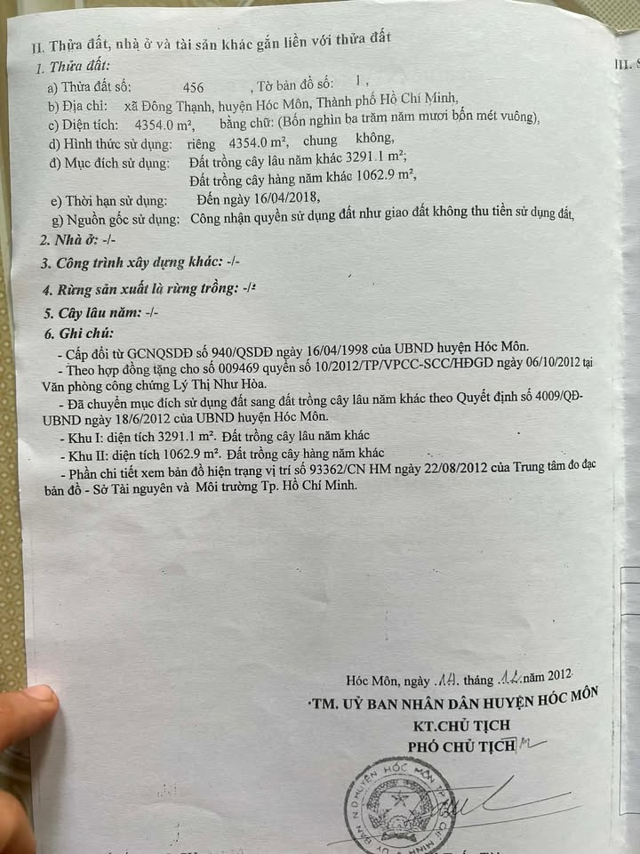 Đất nền Đông Thạnh, Hóc Môn 4368m² giá 4.5 triệu/m² - Đầu tư sinh lời ngay!
