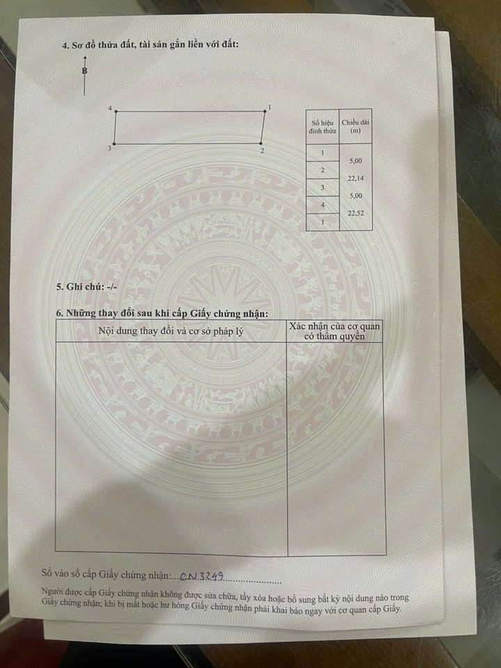 Đất 111m² tại Phú Hoà, Lương Tài - Pháp lý rõ ràng, không quy hoạch