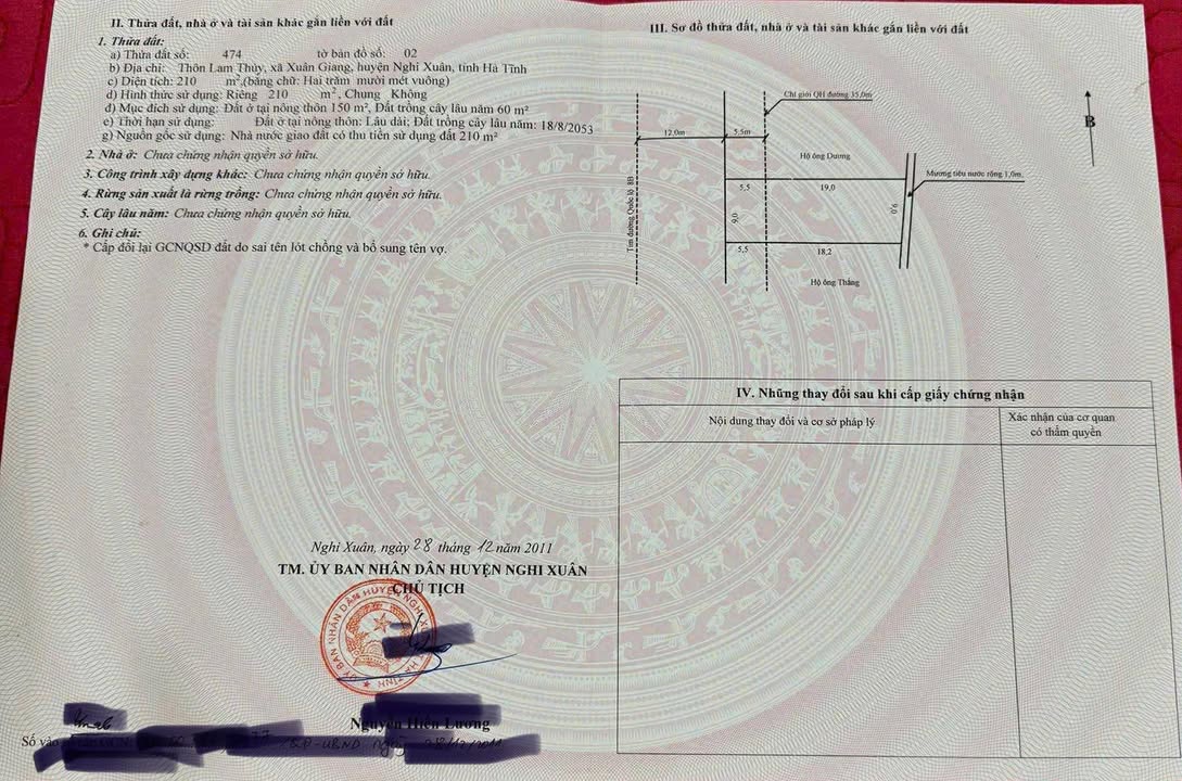 Đất kinh doanh mặt đường Xuân Giang Nghi Xuân 210m² - Cơ hội đầu tư sinh lời!