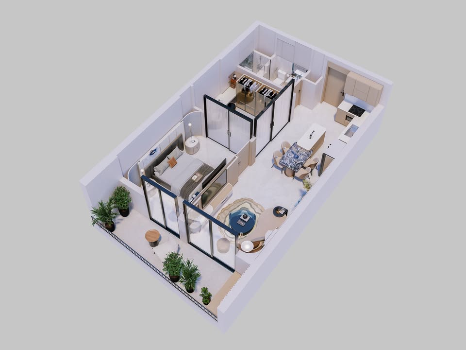 Căn hộ 1 Phòng ngủ The Meridian Đà Nẵng 53m² - Thiết kế thông minh, không gian đa năng!