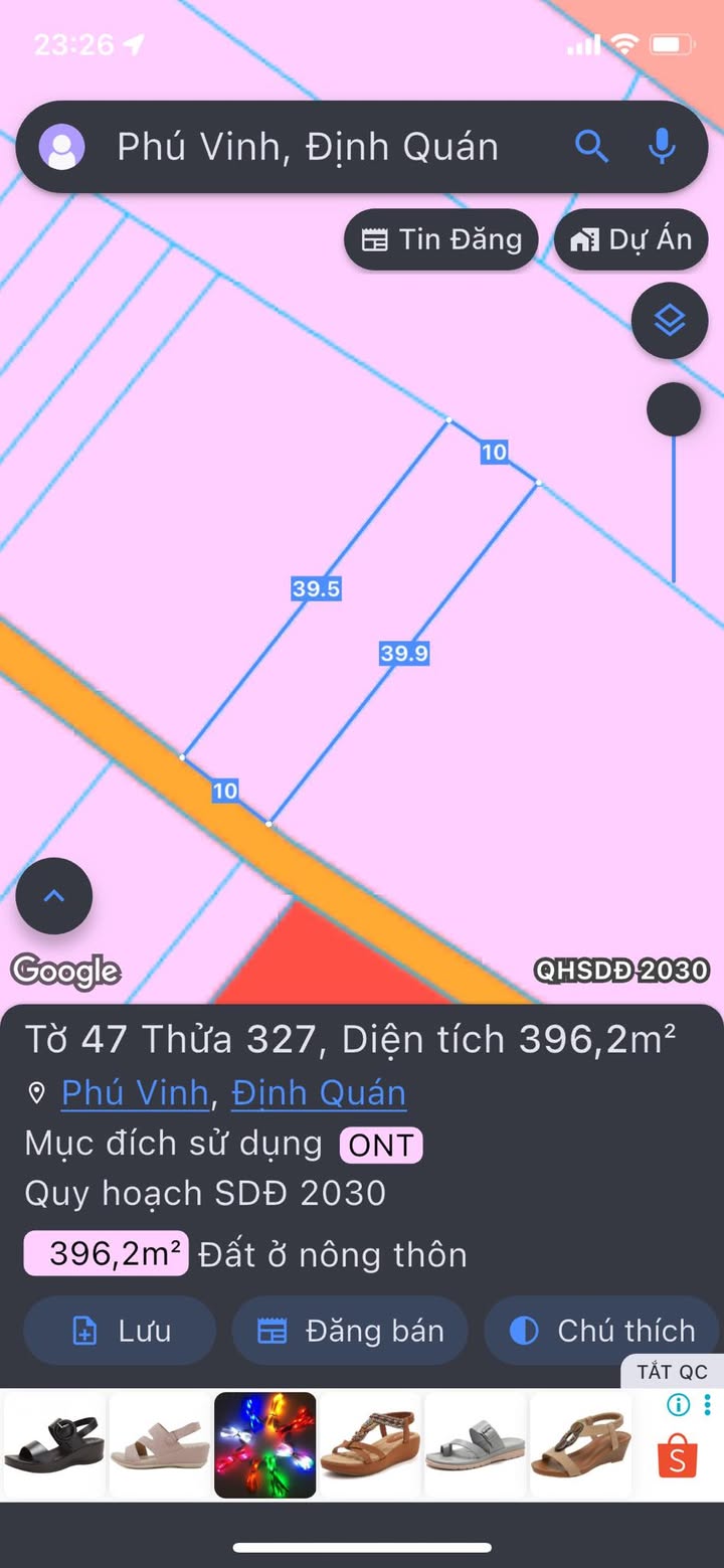 Đất thổ cư chính chủ xã Phú Vinh 390m² giá 2.5 tỷ - Cơ hội đầu tư lý tưởng!