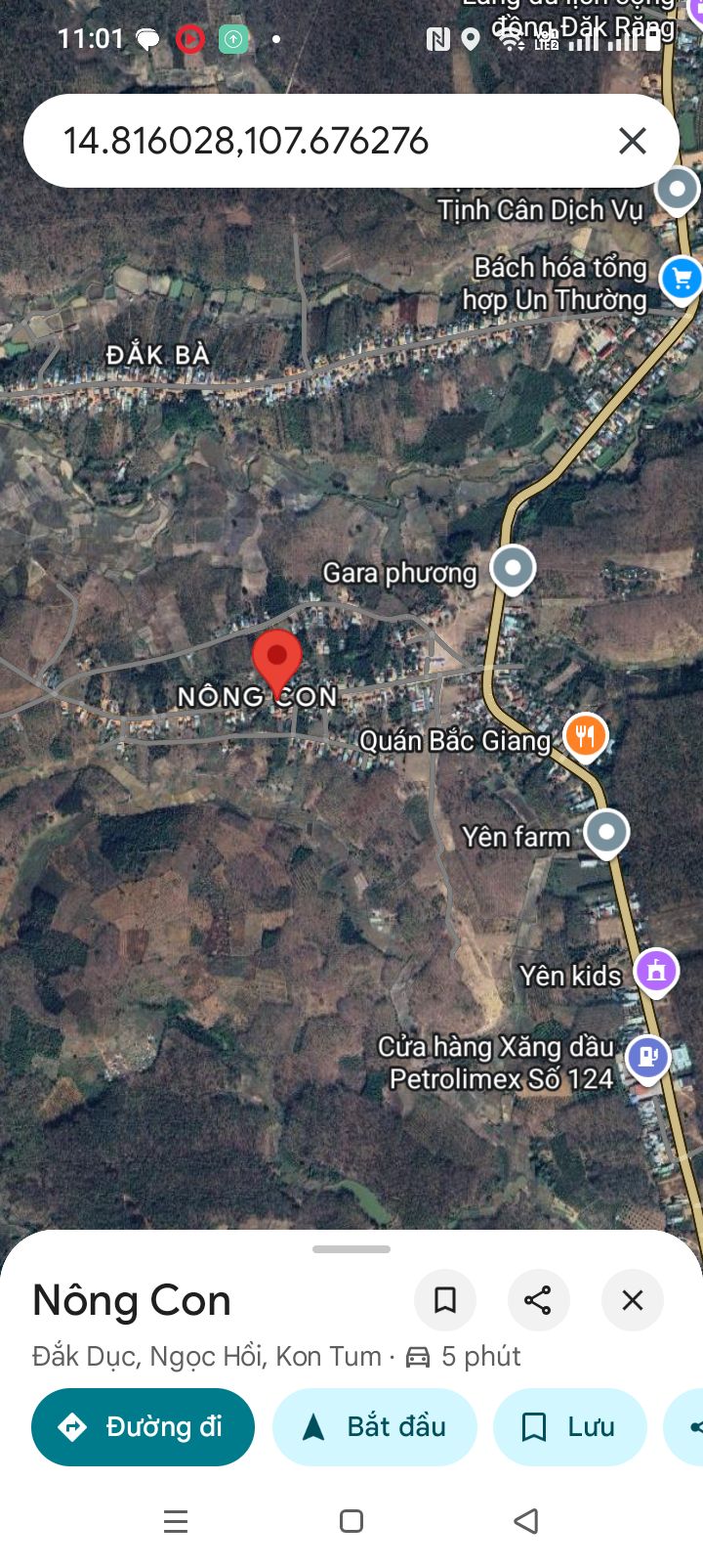 Đất thổ cư 160m² tại Đăk Dục, Ngọc Hồi chỉ 130 triệu - Cơ hội đầu tư lý tưởng!