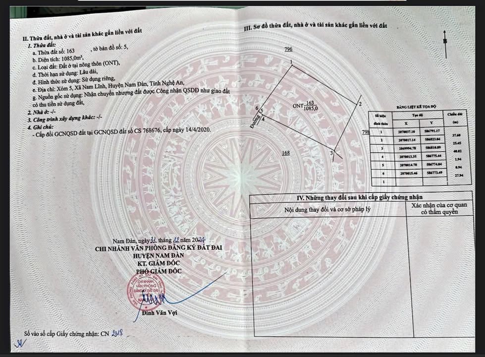 Đất thổ cư 1085m² xã Đại Huệ, giá chỉ 2 tỷ - Sổ hồng chính chủ!