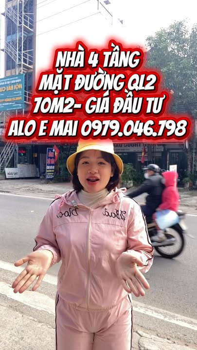 Nhà 4 tầng mặt đường QL2 - 70m² giá tốt - Kinh doanh sầm uất gần Phù Lỗ!