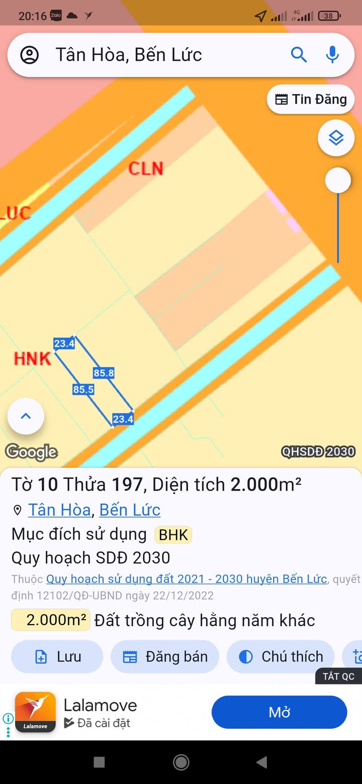 Đất vườn 2000m² Tân Hòa, Bến Lức giá chỉ 1.7 tỷ - Tiềm năng đầu tư cao!