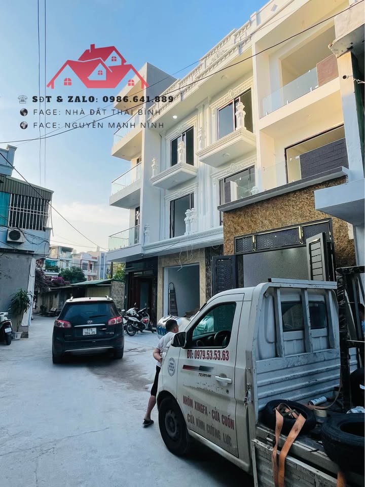 Nhà 3 tầng Quang Trung, Thái Bình 103m² chỉ 3.8 tỷ - Ô tô tránh nhau, thiết kế hiện đại!