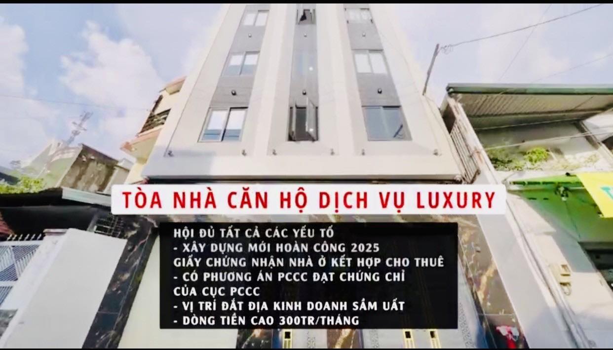 Tòa nhà CHDV 75 phòng Gò Vấp 1500m² giá 53 tỷ - Dòng tiền ổn định 300 triệu/tháng!