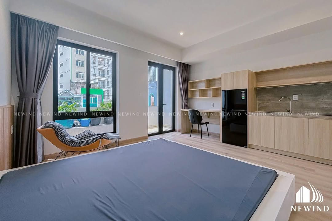 Studio cho thuê Bình Quới, Bình Thạnh - Full nội thất, ban công siêu bự!