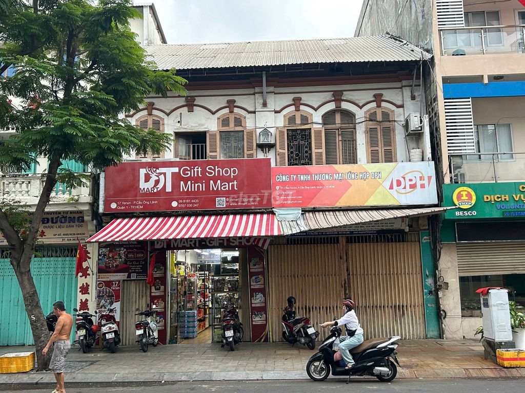 Nhà Mặt Tiền Đường Yersin Quận 1, Diện tích 320m² - Kinh doanh sầm uất!