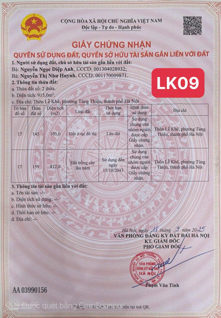 Đất nền Xuân Sơn 100m² giá chỉ từ 1.8 tỷ - Cơ hội đầu tư không thể bỏ lỡ!