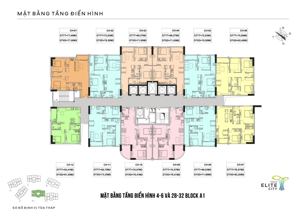 Căn hộ 2 phòng ngủ 62m² giá 1,9 tỷ tại Tecco Elite City - Cơ hội vàng cho nhà đầu tư!