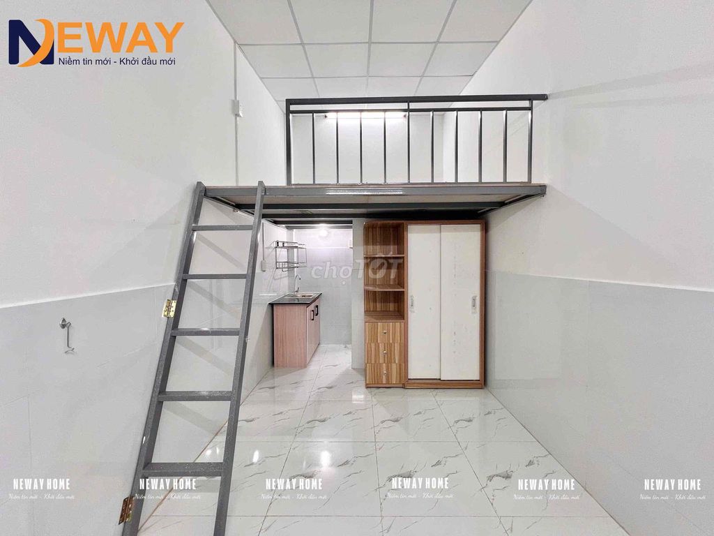 Phòng trọ mới xây gác cao Tân Phú 28m² giá 3.2 triệu - Vào ở ngay với nội thất đầy đủ!