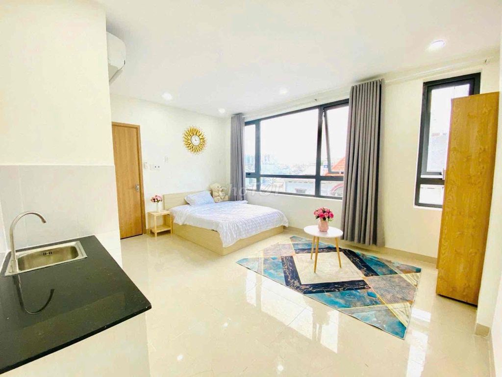 Căn hộ studio 30m² tại Bình Thạnh giá 6.2 triệu - Cửa sổ lớn thoáng mát!