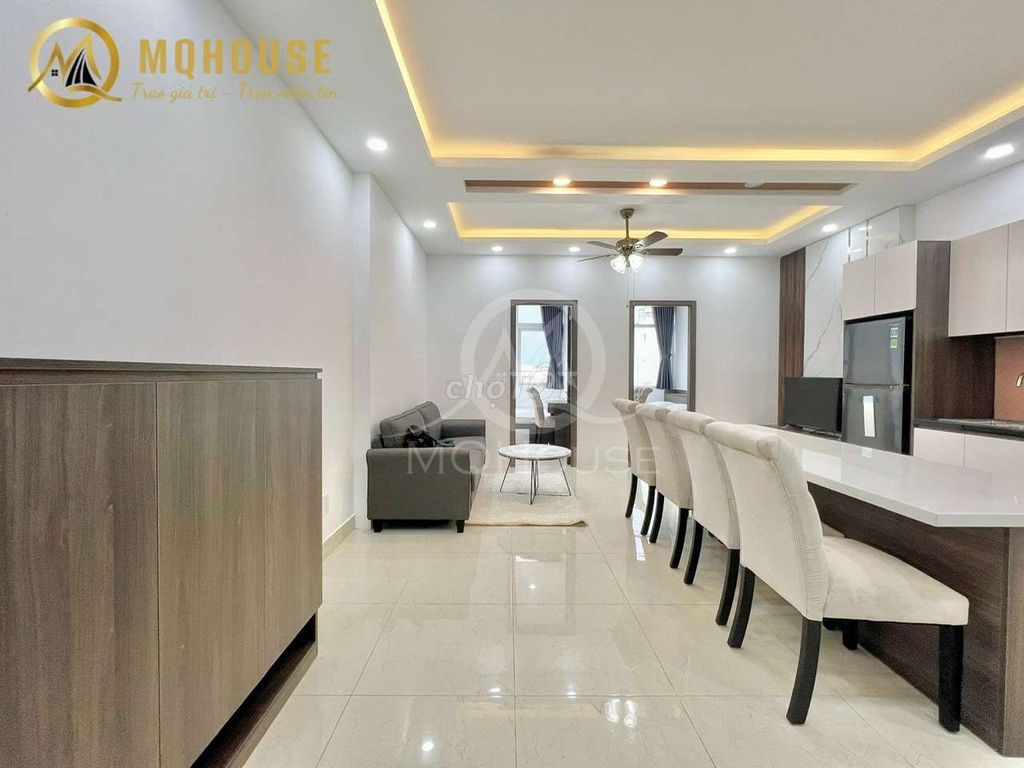 Căn hộ 2PN gần Ngã Tư Hàng Xanh 70m² giá 12.5 triệu - Full nội thất, tiện nghi