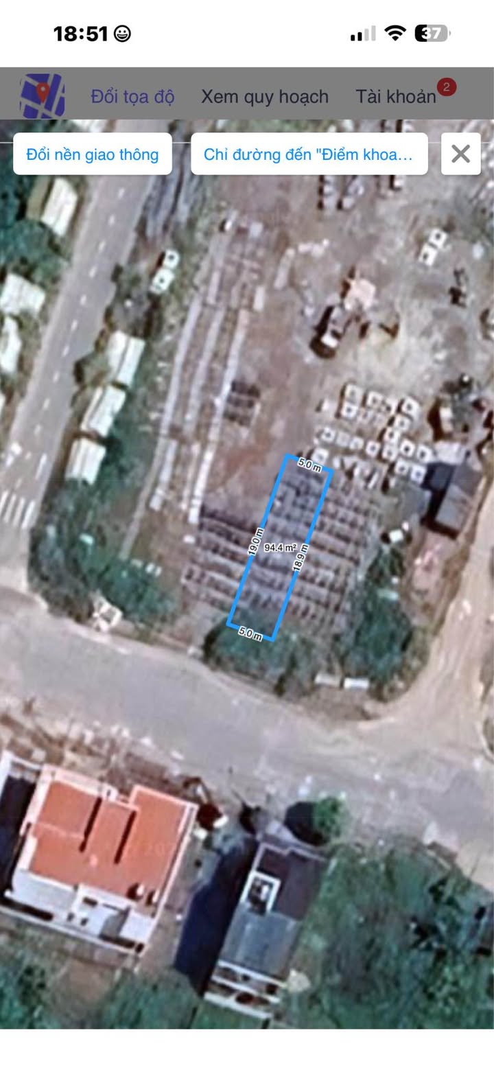 Đất nền Lam Hạ, Phủ Lý 94m² giá 53 triệu - Hướng Tây, vị trí đắc địa!