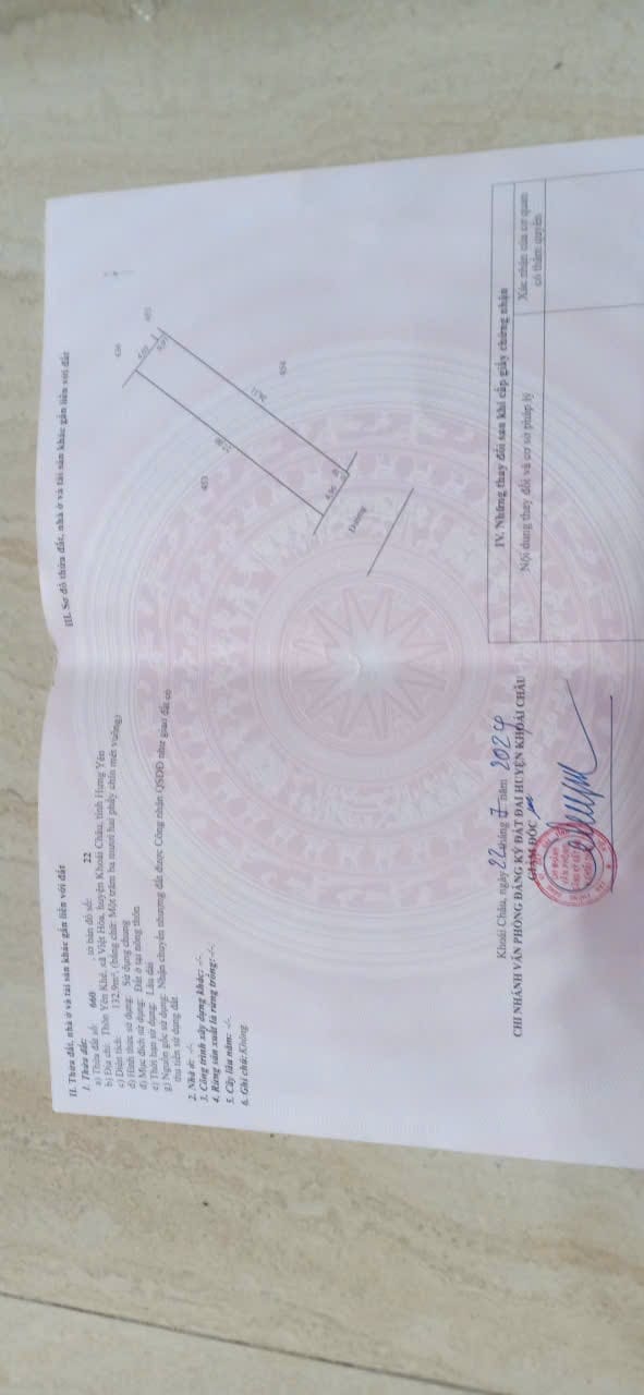 Đất nền Việt Hòa Khoái Châu 129m² - Đường ô tô, gần chợ và trường học!