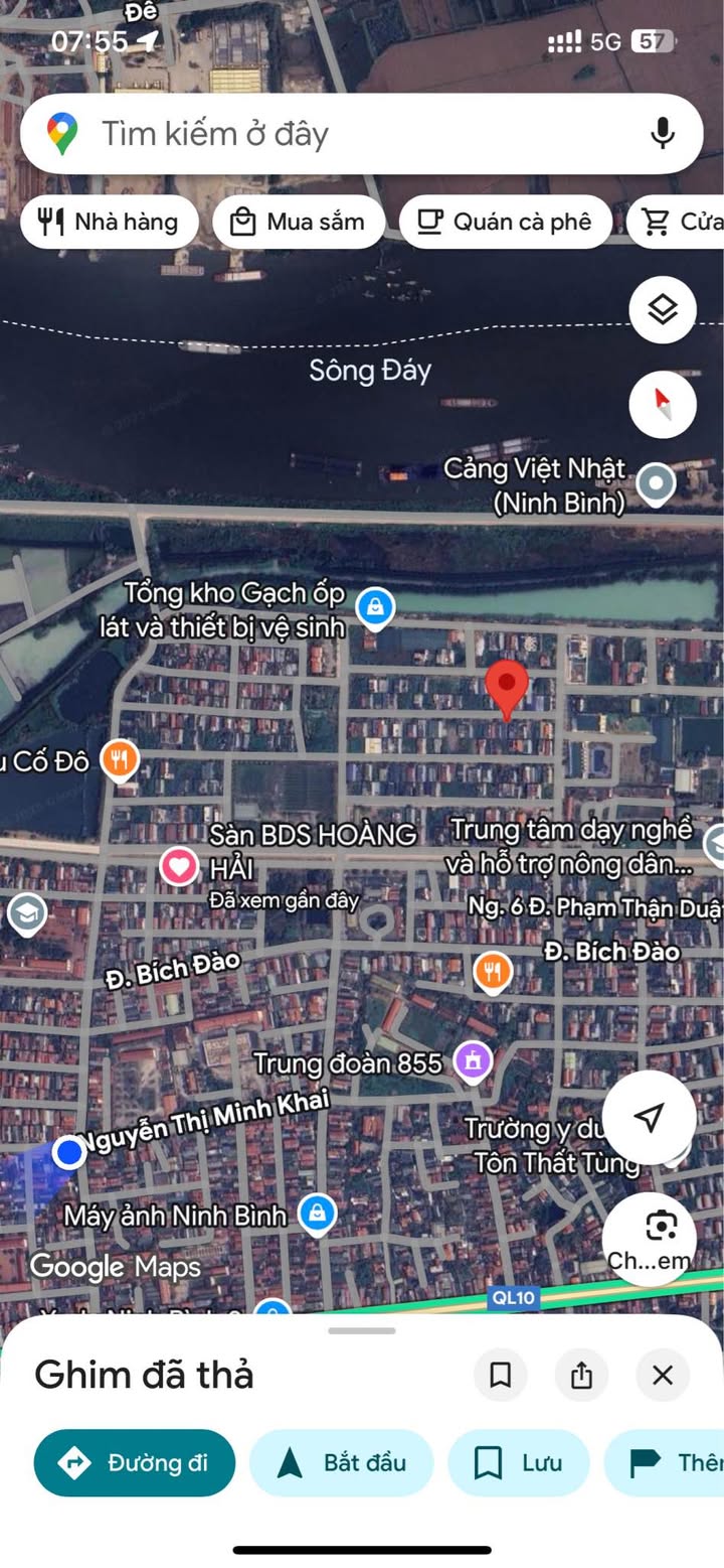 Đất nền Bích Đào, Hoa Lư 111m² giá thỏa thuận - Mặt tiền 6m, hướng Bắc