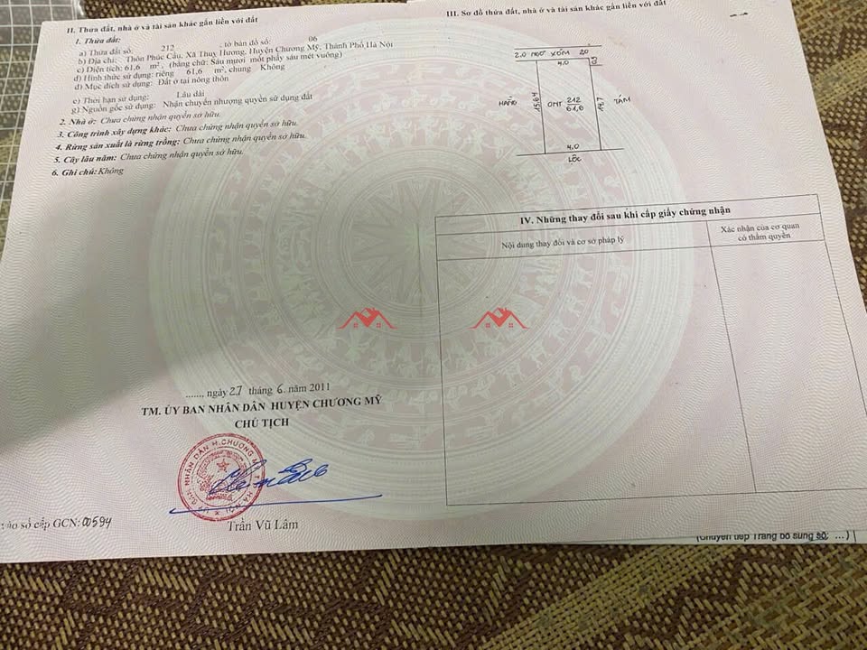 Nhà cấp 4 Phúc Cầu, Thụy Hương 61.6m² giá 2 tỷ - Cơ hội hiếm có!