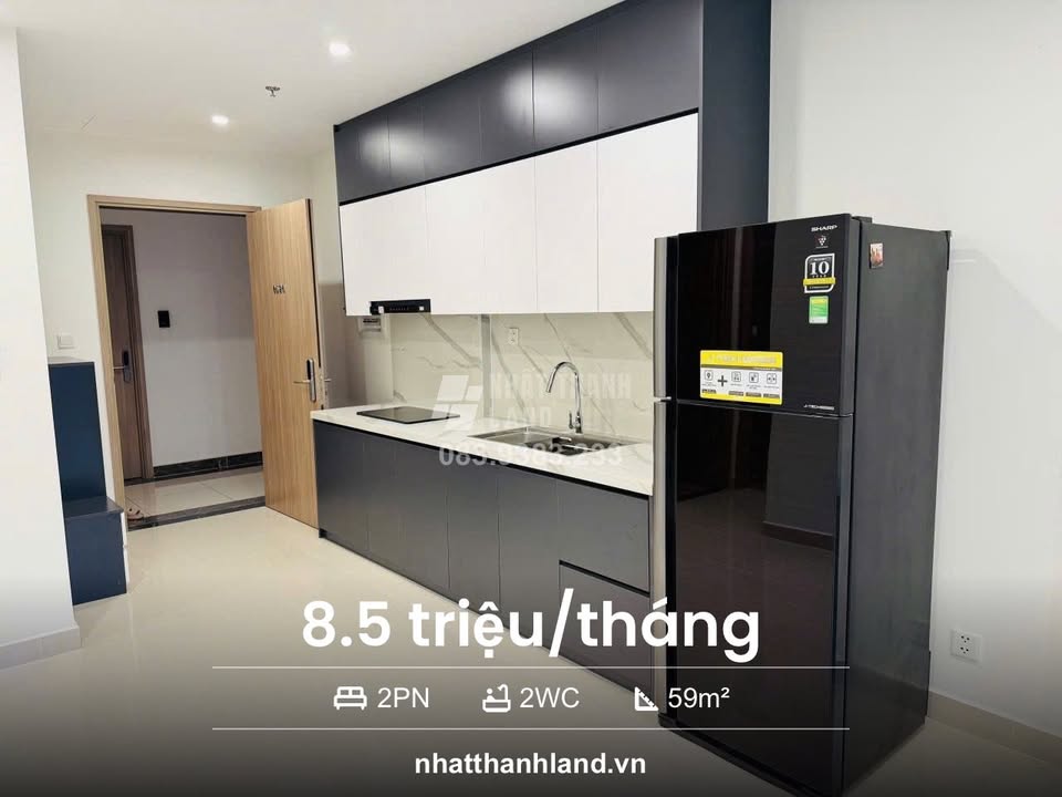 Căn hộ 2PN 2WC tại Origami Thủ Đức 59m² giá 8 triệu - Đầy đủ nội thất, view nội khu!