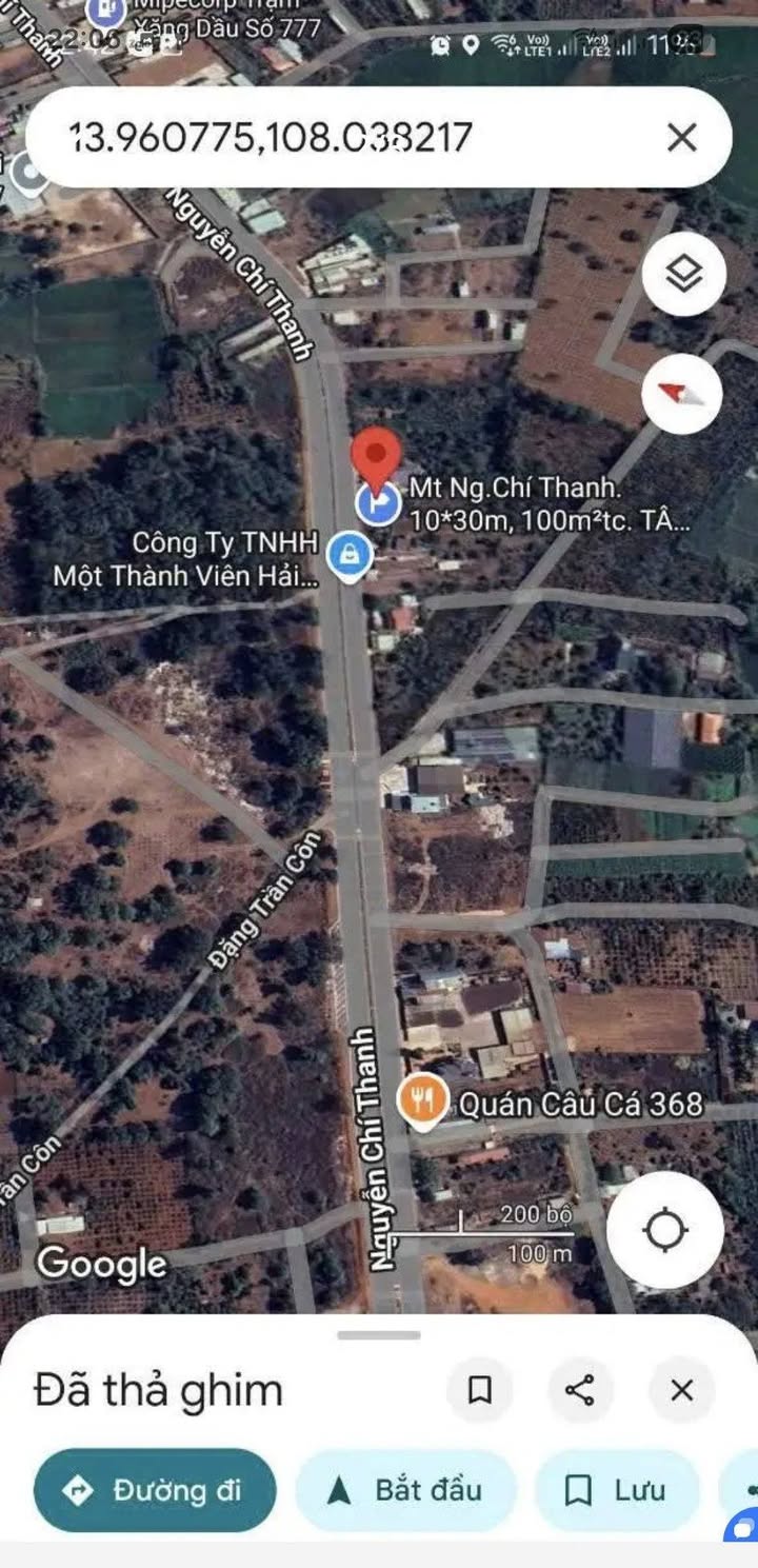 Đất mặt tiền Nguyễn Chí Thanh, P. Hội Phú, 100m² giá 3.35 tỷ - Cơ hội đầu tư tuyệt vời!