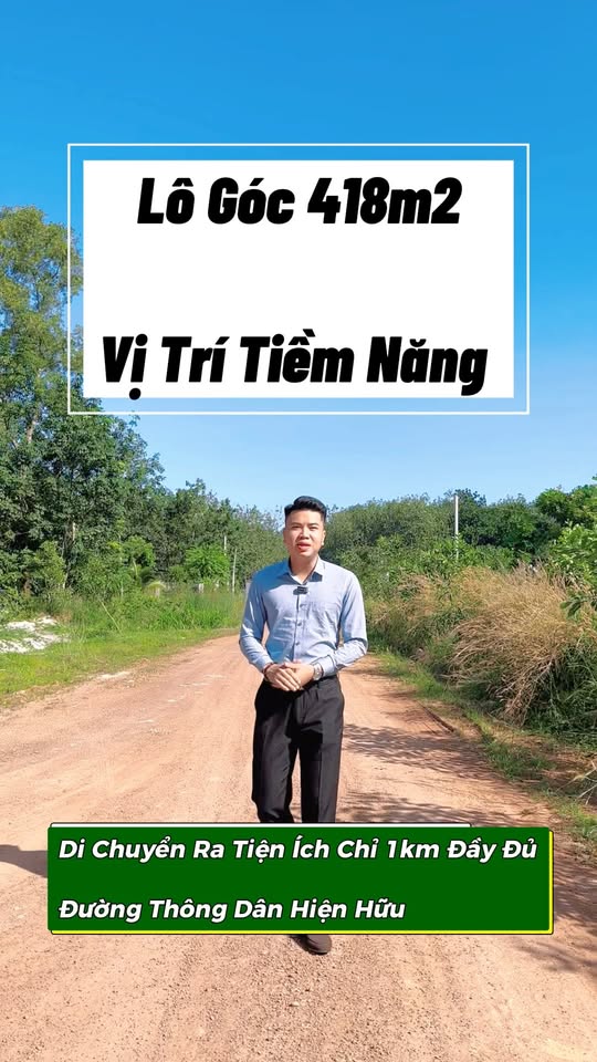 Đất nền lô góc 418m² tại phường Minh Hưng, giá thỏa thuận - Cơ hội đầu tư tuyệt vời!