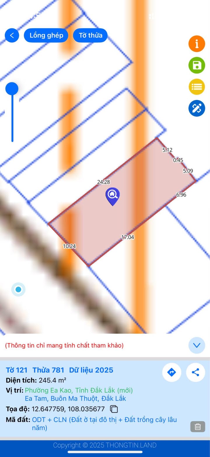 Đất mặt tiền đường Nguyễn Trường Tộ, Ea Tam 244m² - Cơ hội đầu tư tuyệt vời!