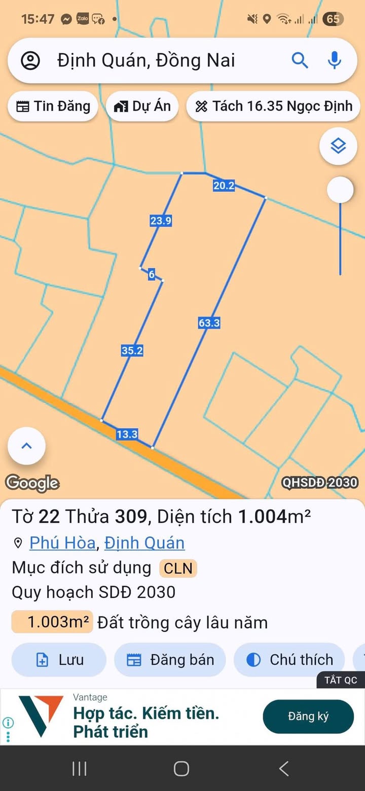 Đất nền 1 sào Phú Hòa, Định Quán, Đồng Nai giá 399 triệu - Đường ô tô vào tận nơi!