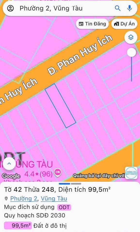 Đất liền kề đường Phan Huy Ích, Vũng Tàu 200m² giá 22 tỷ - Đầu tư sinh lời cao!