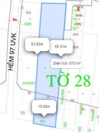 Quỹ đất mặt tiền 101 Ung Văn Khiêm, Bình Thạnh 415m² giá 120 tỷ - Cơ hội đầu tư hiếm có!