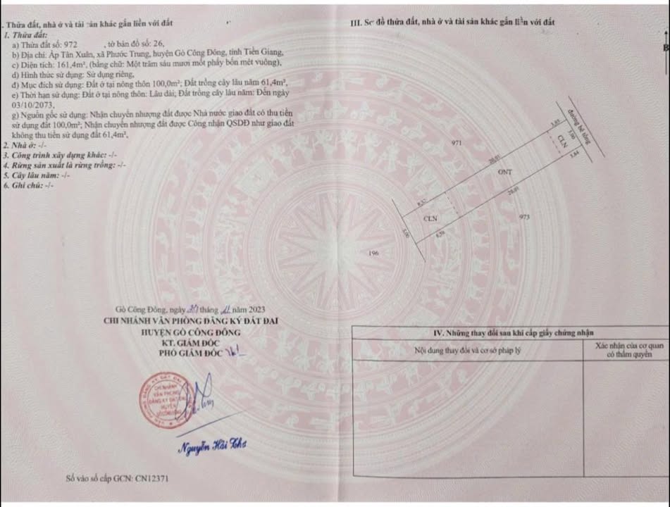 Đất nền xã Tân Hoà, Đồng Tháp 165m² giá 170 triệu - Sổ đỏ chính chủ sẵn sàng giao dịch!