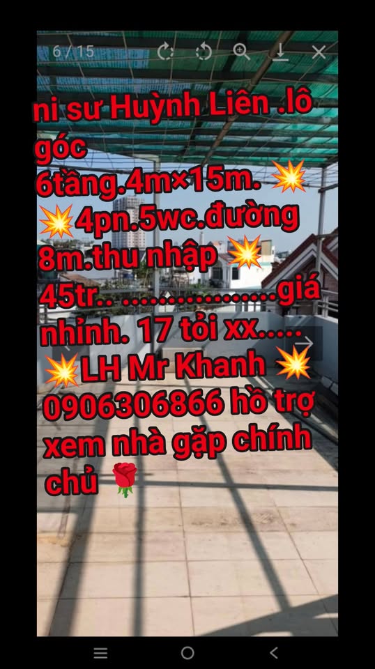 Nhà phố góc 2 mặt tiền Ni Sư Huỳnh Liên, Tân Bình 50m² giá 17.9 tỷ - Đầu tư sinh lời ngay!