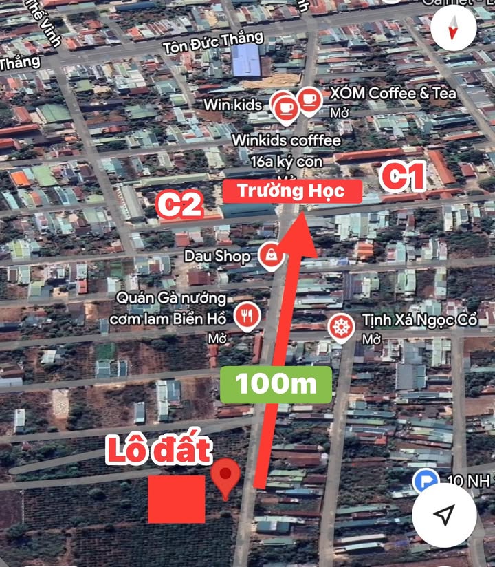 Đất hẻm 34 Kí Con, Thống Nhất, Pleiku 110m² giá 800 triệu - Tiện ích gần trường học!