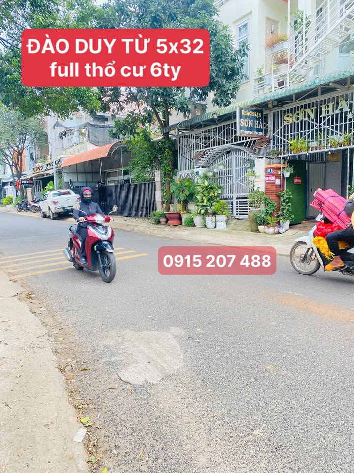 Đất Đào Duy Từ Đà Lạt 160m² giá 6 tỷ - Khu kinh doanh sầm uất!