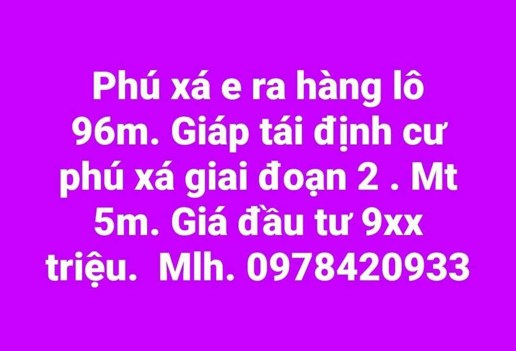 Đất nền Phú Xá Thái Nguyên 96m² giá 900 triệu - Cơ hội đầu tư hấp dẫn!