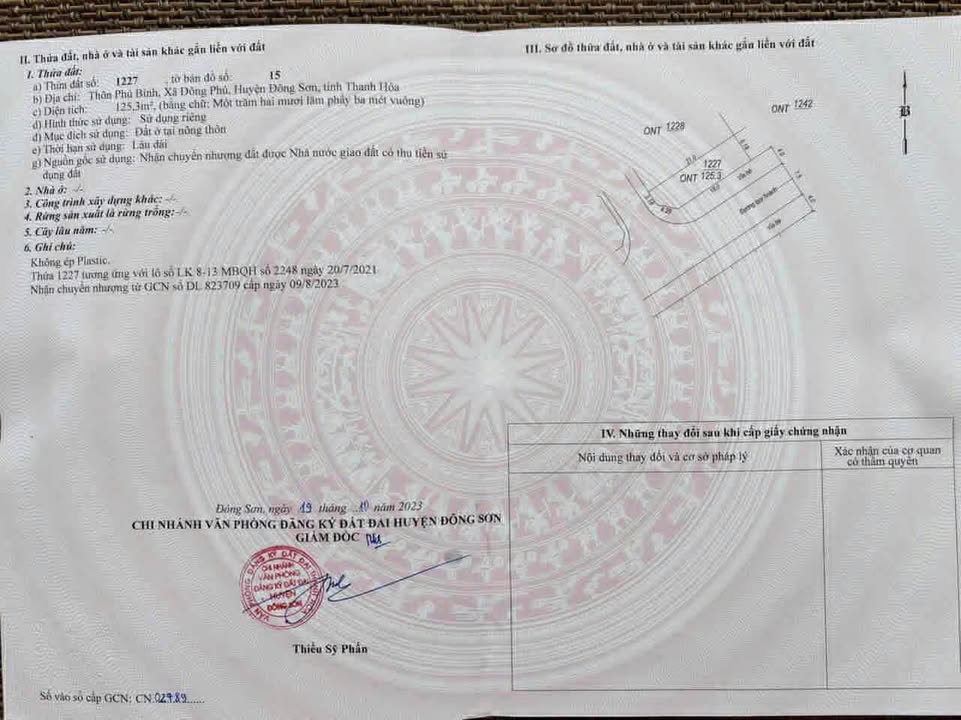 Đất nền lô góc Đông Phú Thanh Hóa 125m² giá chỉ 1.3 tỷ - Cơ hội đầu tư tuyệt vời!