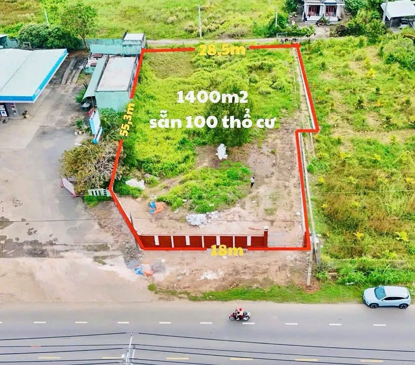 Đất nền mặt tiền Quốc lộ 55, xã Đất Đỏ 1400m² giá 7.5 tỷ - Cơ hội đầu tư hiếm có!