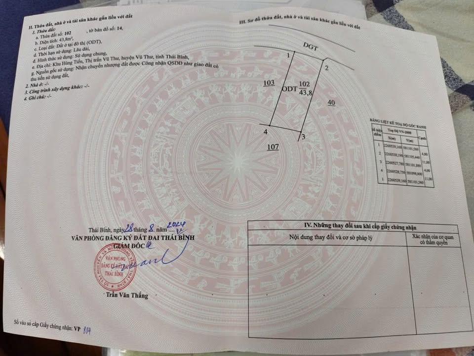 Đất nền Vũ Thư 43.8m² giá 650 triệu - Đầu tư sinh lời ngay!