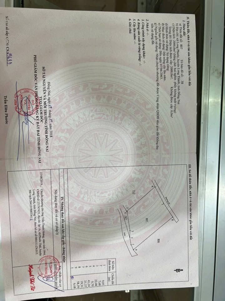 Bán đất mặt tiền Long Phước, Long Thành 2000m² giá 18 tỷ - Tiềm năng đầu tư vượt bậc!