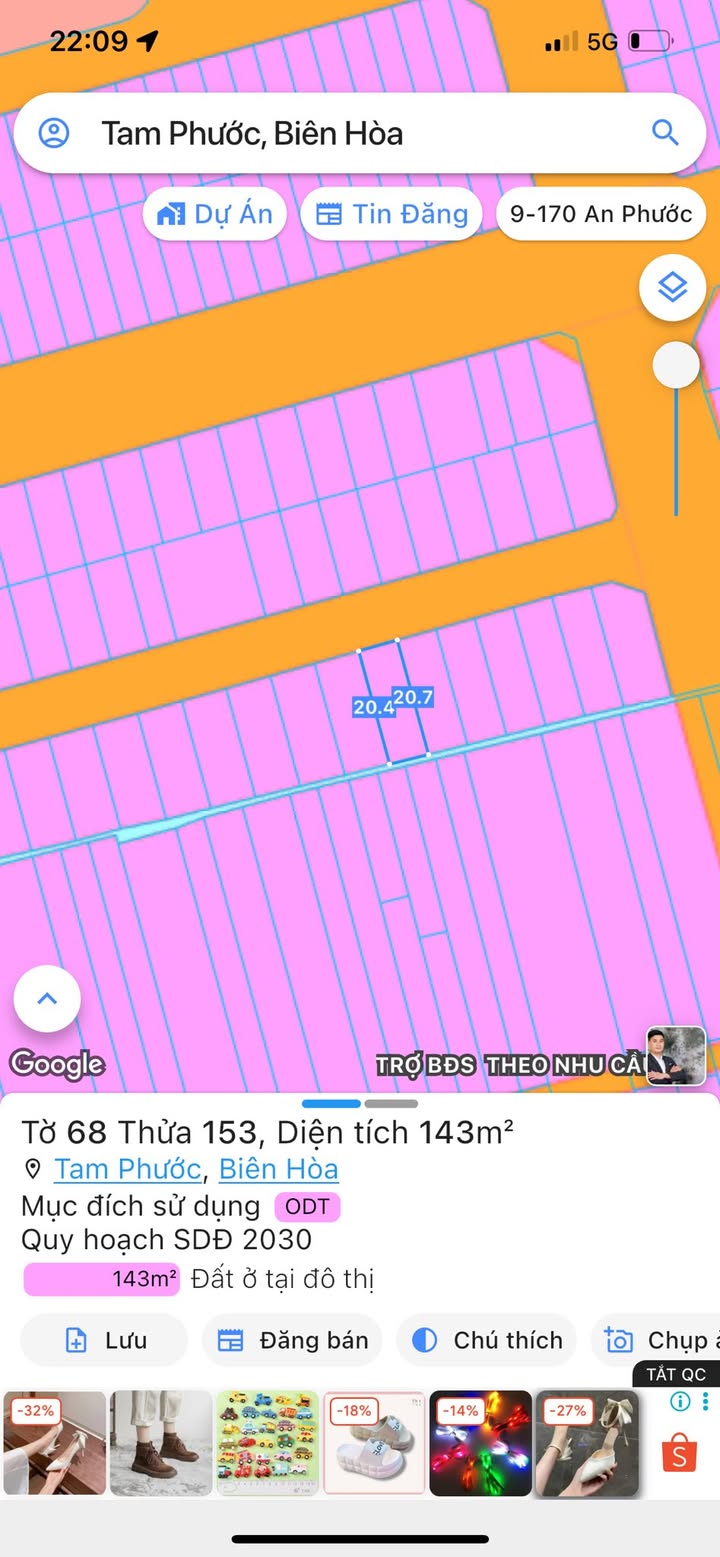 Đất nền khu tái định cư Tín Nghĩa, Tam Phước 140m² - Đầu tư sinh lời ngay!