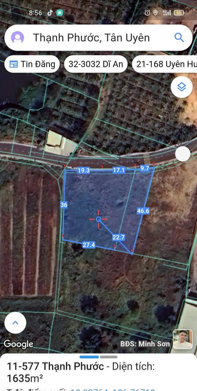 Đất nền mặt tiền ĐT747, Thạnh Phước, 1635m² - Pháp lý rõ ràng, giá chỉ 6 triệu/m²!