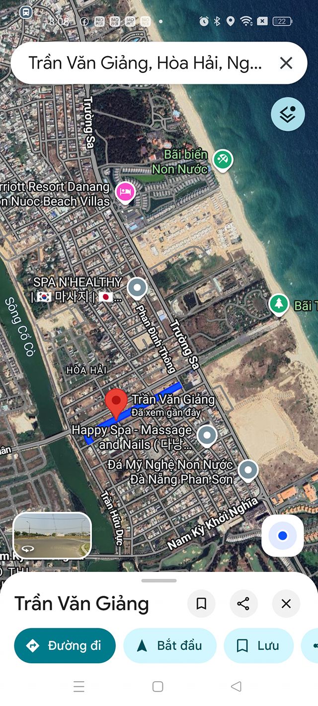 Đất nền đẹp Tân Trà, Đường Trần Văn Giảng, 82m² - Gần biển chỉ vài bước!