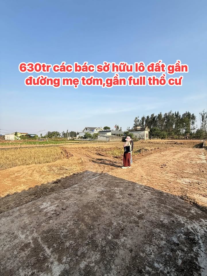 Đất nền Đa Lộc 109m² giá 630 triệu - Gần đường Mẹ Tơm, tiện ích đầy đủ!