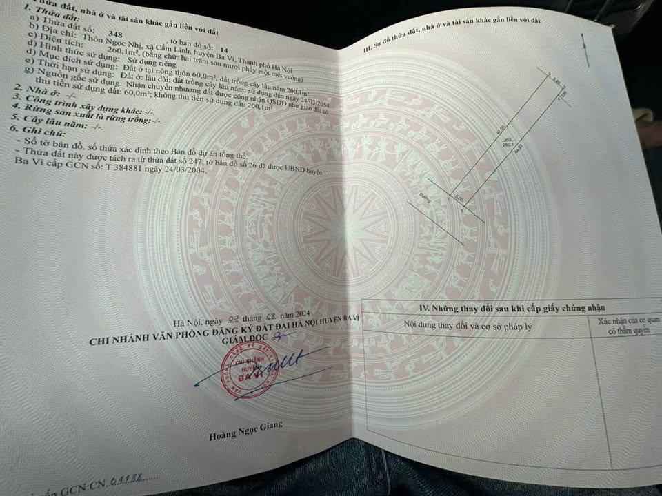 Đất nền Ngọc Nhị, Cẩm Lĩnh 260m² giá 2 tỷ - Đầu tư sinh lời hấp dẫn!