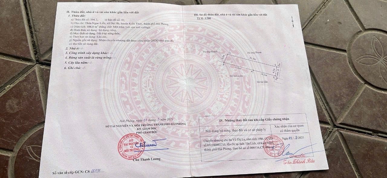 Đất nền Đại Hà 106m² giá 800 triệu - Vị trí phát triển sôi động!