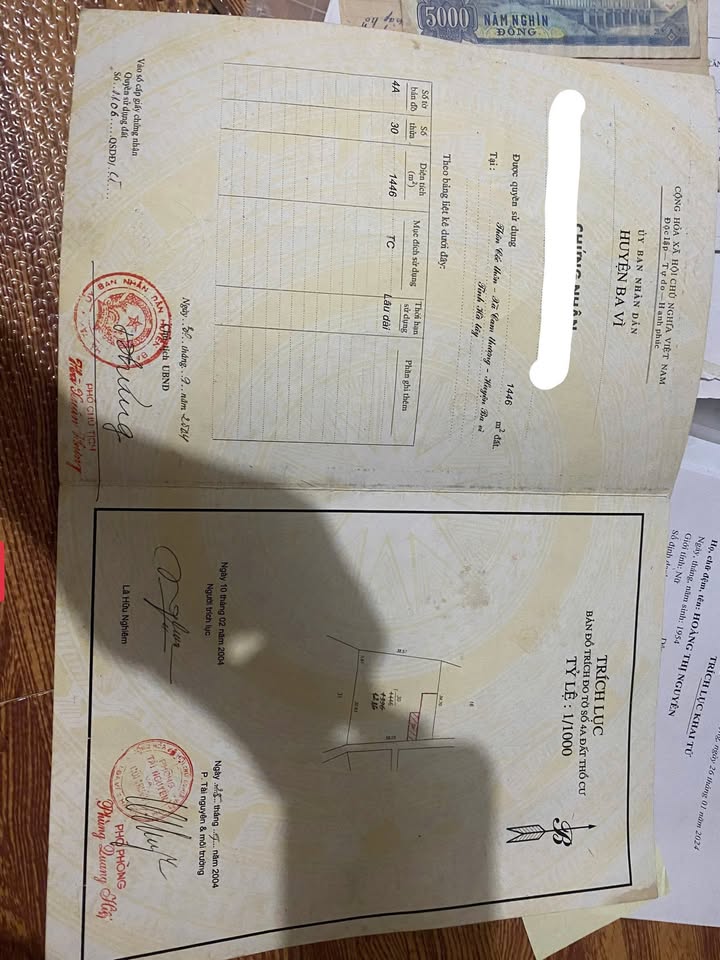 Đất nền Cam Thượng, Ba Vì 1000m² - Giá chỉ 50 triệu/m², cơ hội đầu tư tốt!