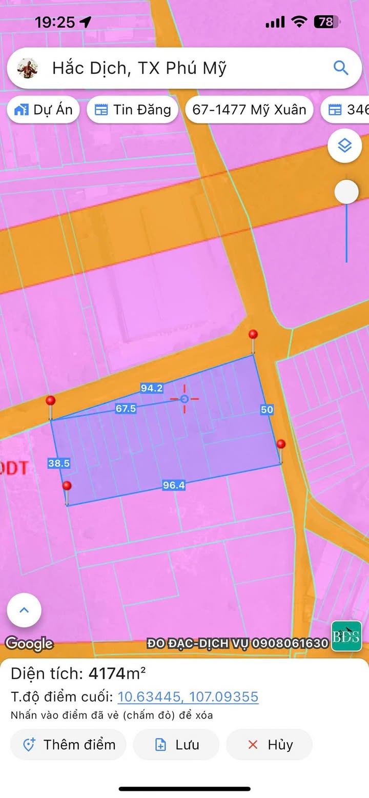 Đất nền Hắc Dịch, Phú Mỹ 4000m² giá 11.4 tỷ - Tiềm năng sinh lời cao!
