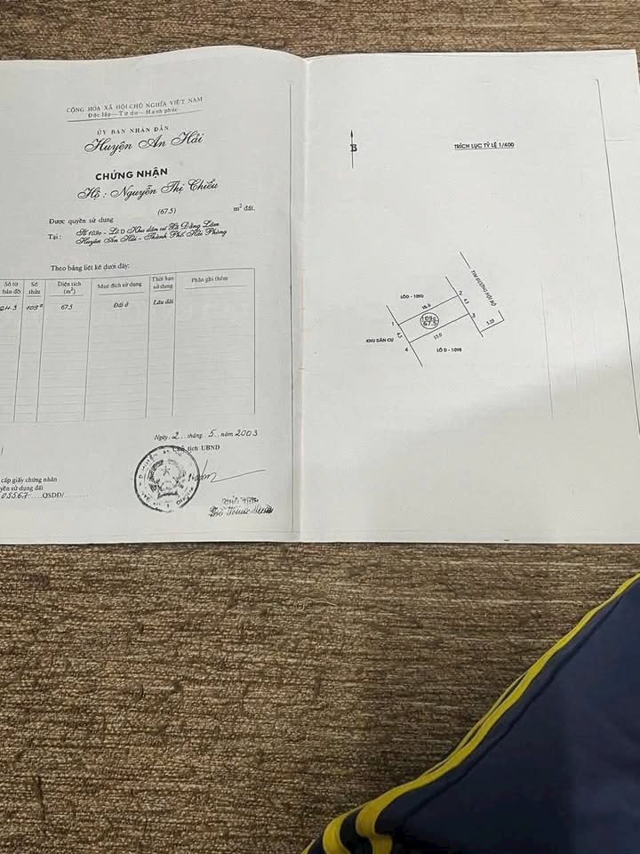 Đất nền liền kề 231 Văn Cao, Hải Phòng 67m² giá 4.355 tỷ - Mặt tiền đường thông thoáng!