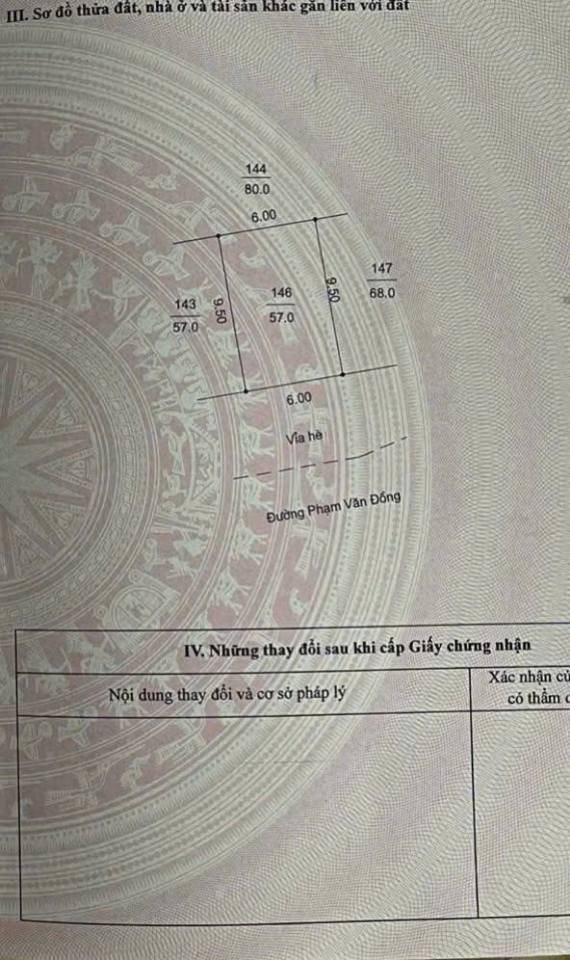 Lô đất mặt tiền đường Phạm Văn Đồng 57m² giá 5.5 tỷ - Kinh doanh thuận lợi!